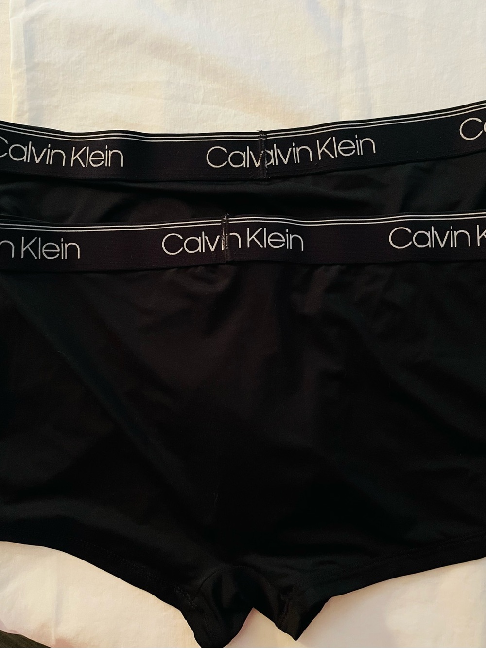 Calvin Klein Men’s Black Boxer Briefs - 2 Pack size L